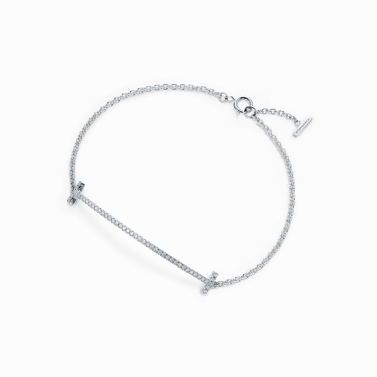 Smile Bracelet in White Gold with Diamonds