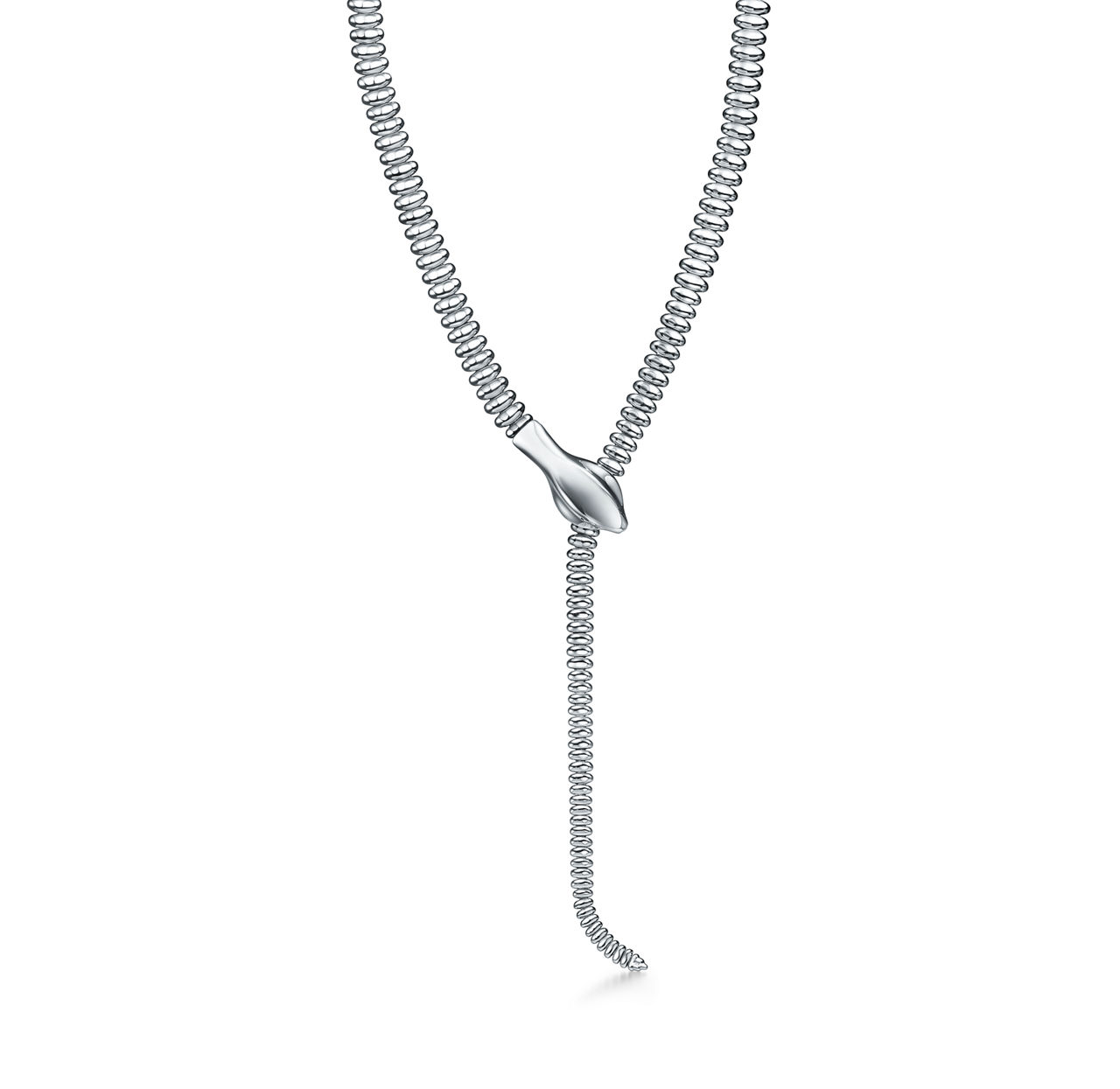 Snake Necklace in Sterling Silver