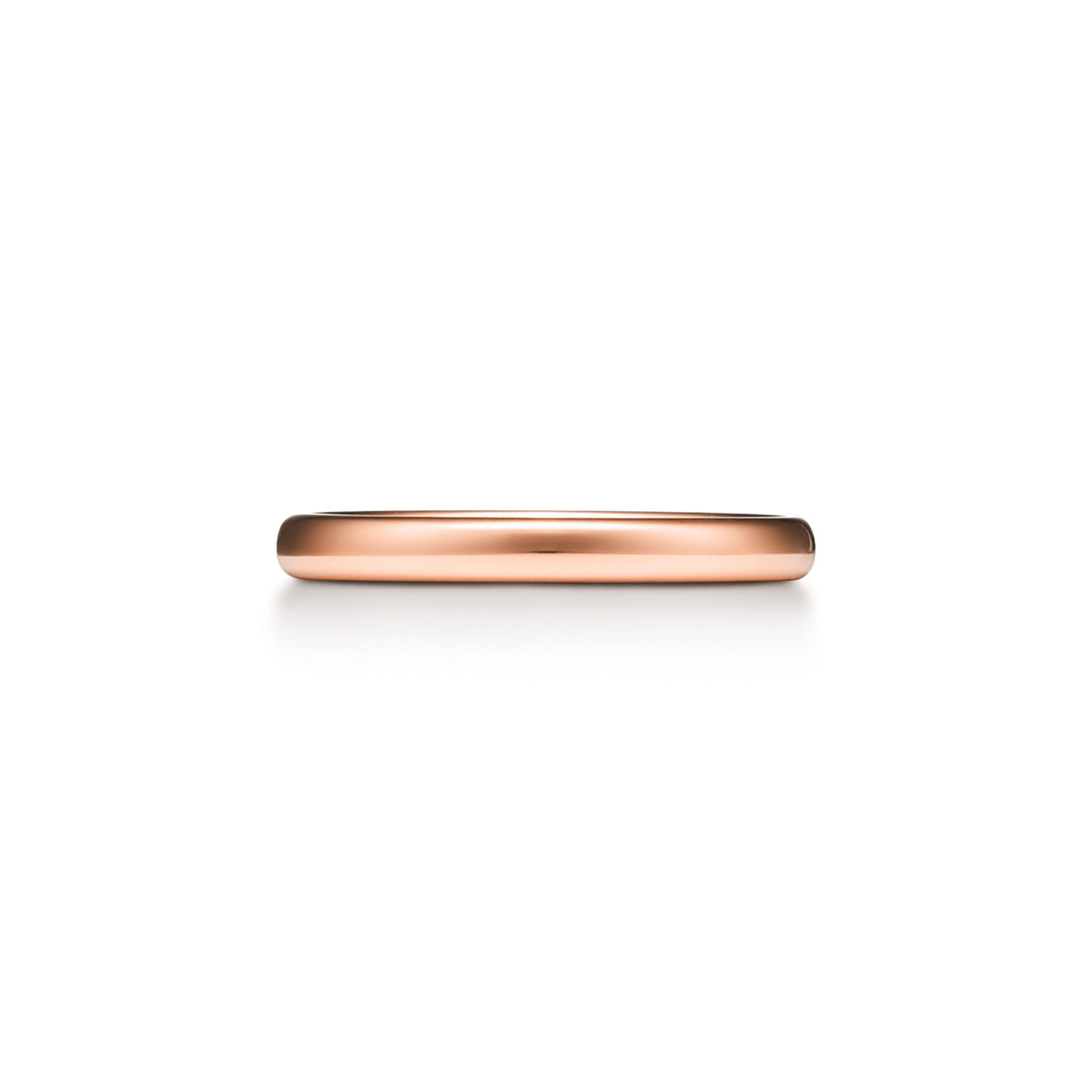 Wedding Band Ring in Rose Gold, 2.5 mm Wide