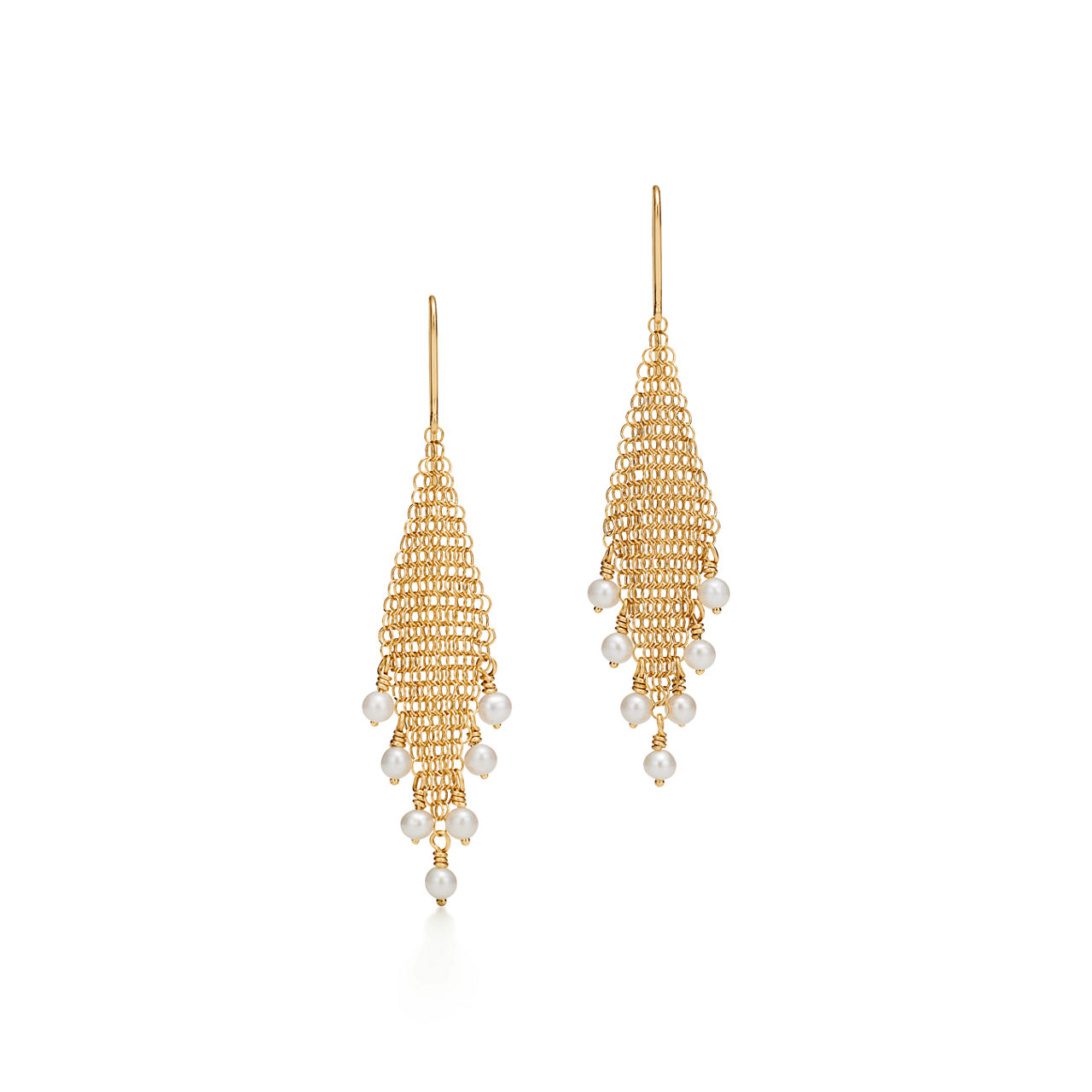 Mesh Fringe Earrings 