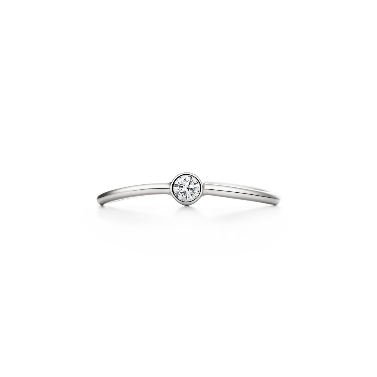 Wave Single-row Diamond Ring 