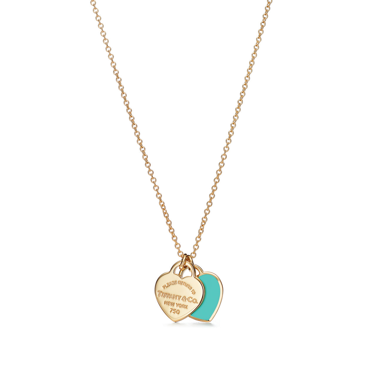 Mini Double Heart Tag Pendant 