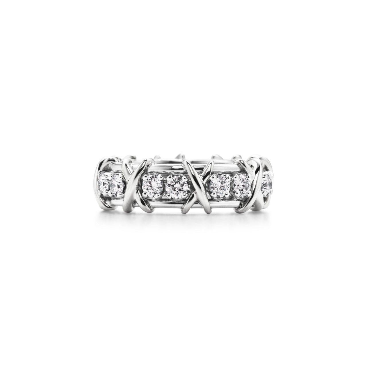 Ring in Platinum with Diamonds