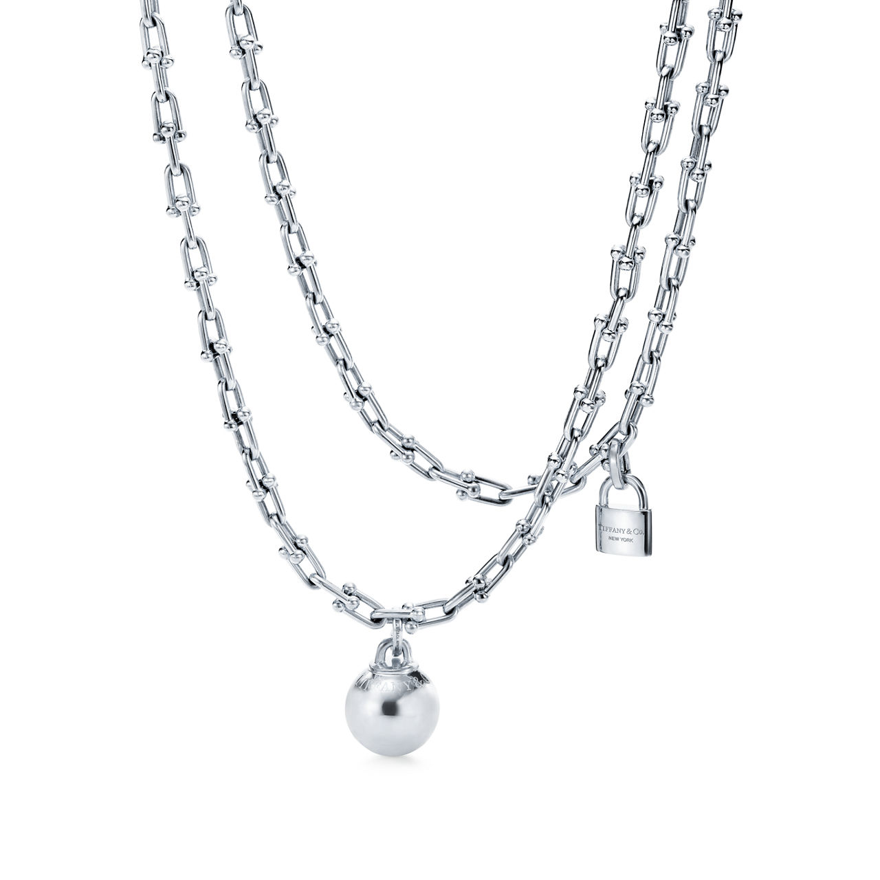 Small Wrap Necklace Anjeya HardWear Ball Necklace In Sterling Silver.