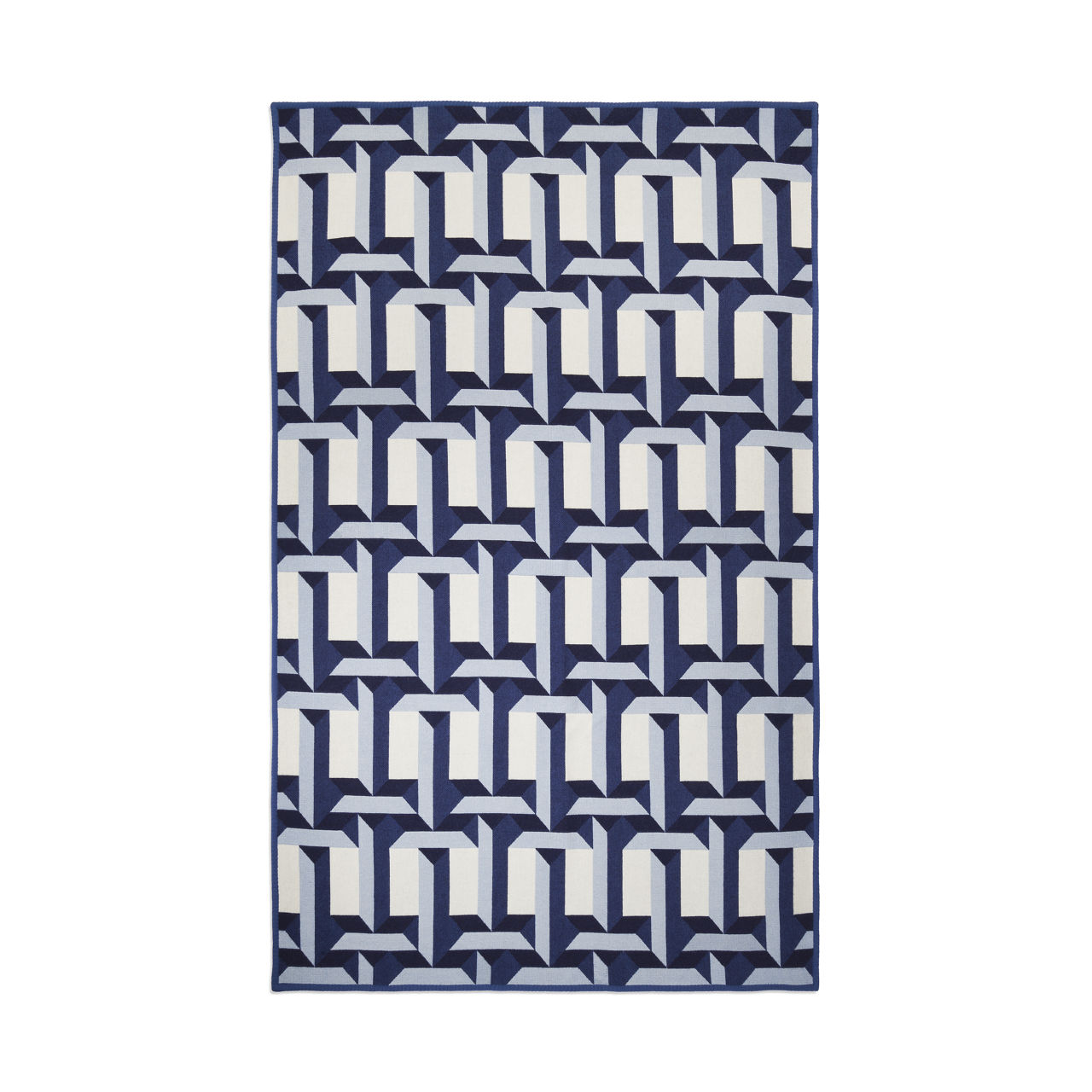 True Blanket in Tanzanite-coloured Wool and Cashmere