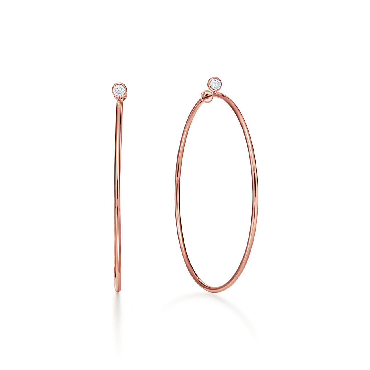 Diamond Hoop Earrings 