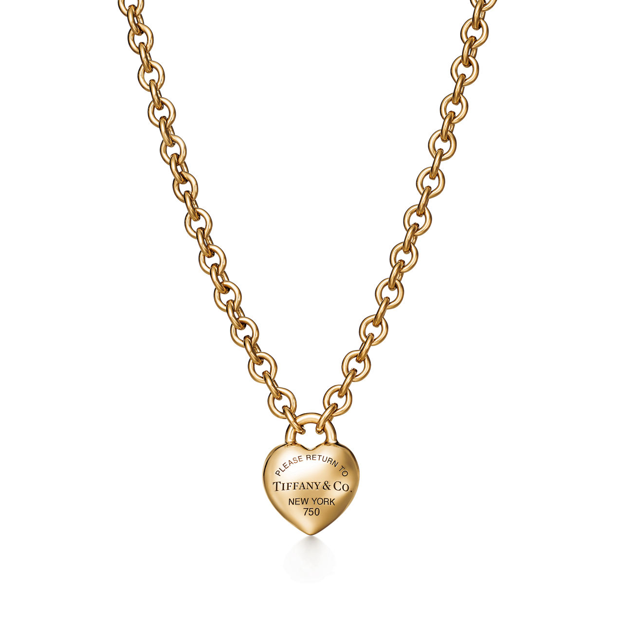 Full Heart Pendant in Yellow Gold