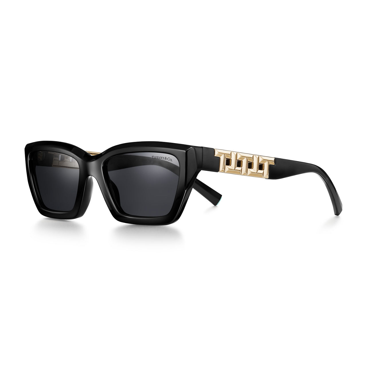 True Sunglasses in Black Acetate with Dark Grey Lenses