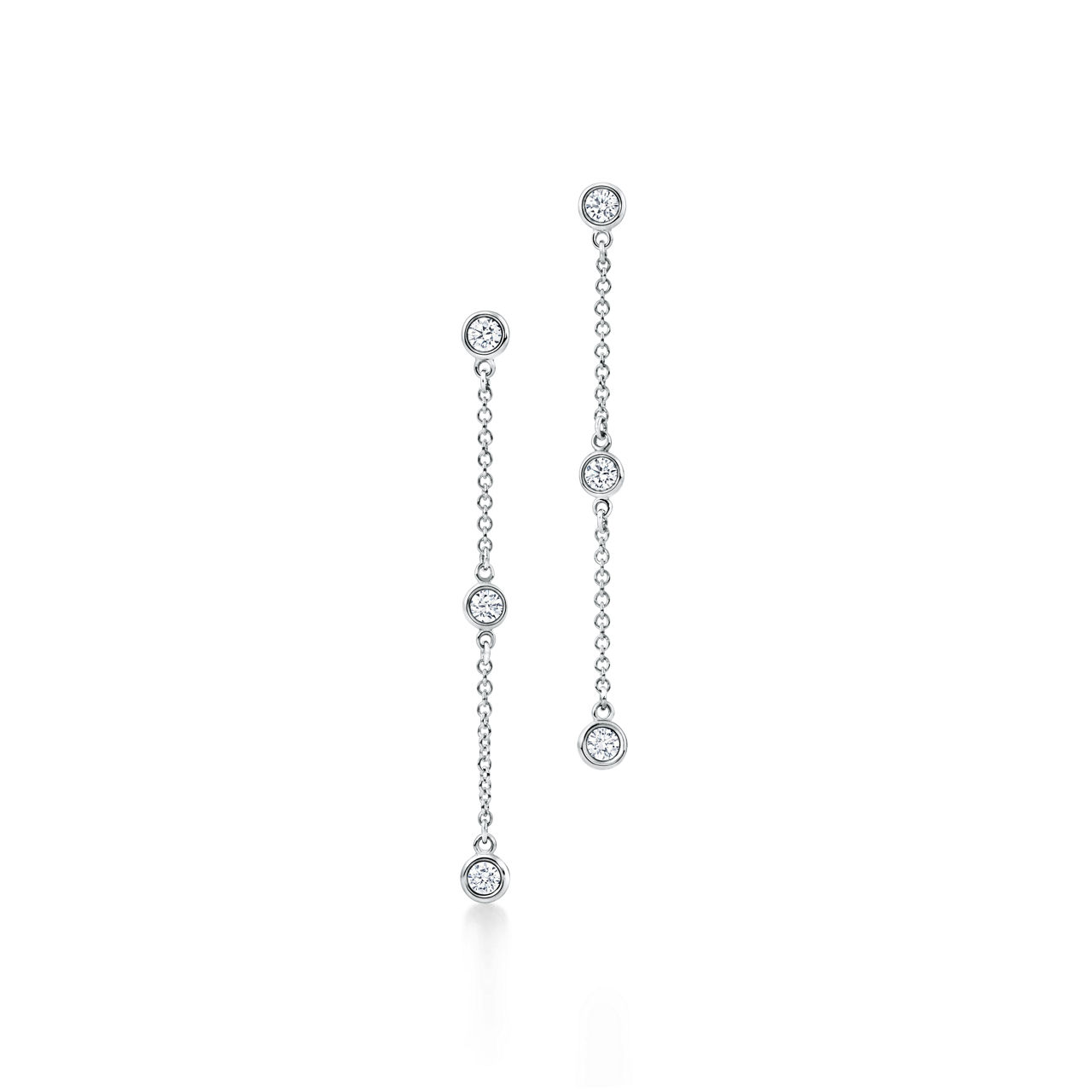 Diamonds by the Yard&reg; Drop Earrings in Platinum