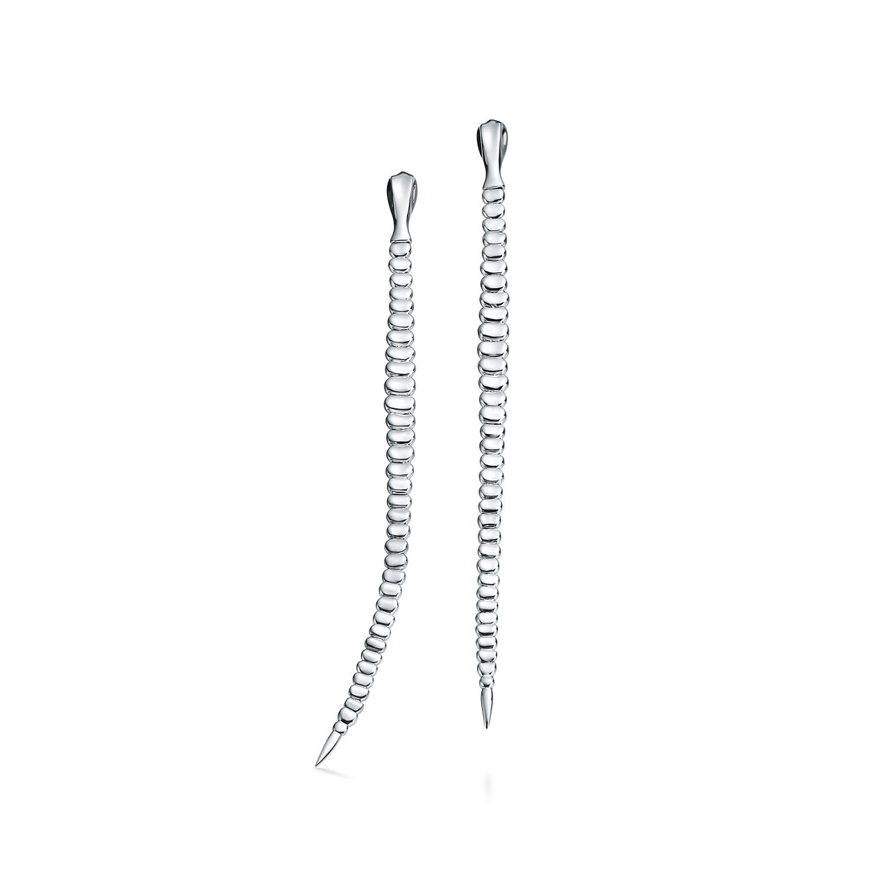 Snake Earrings in Sterling Silver