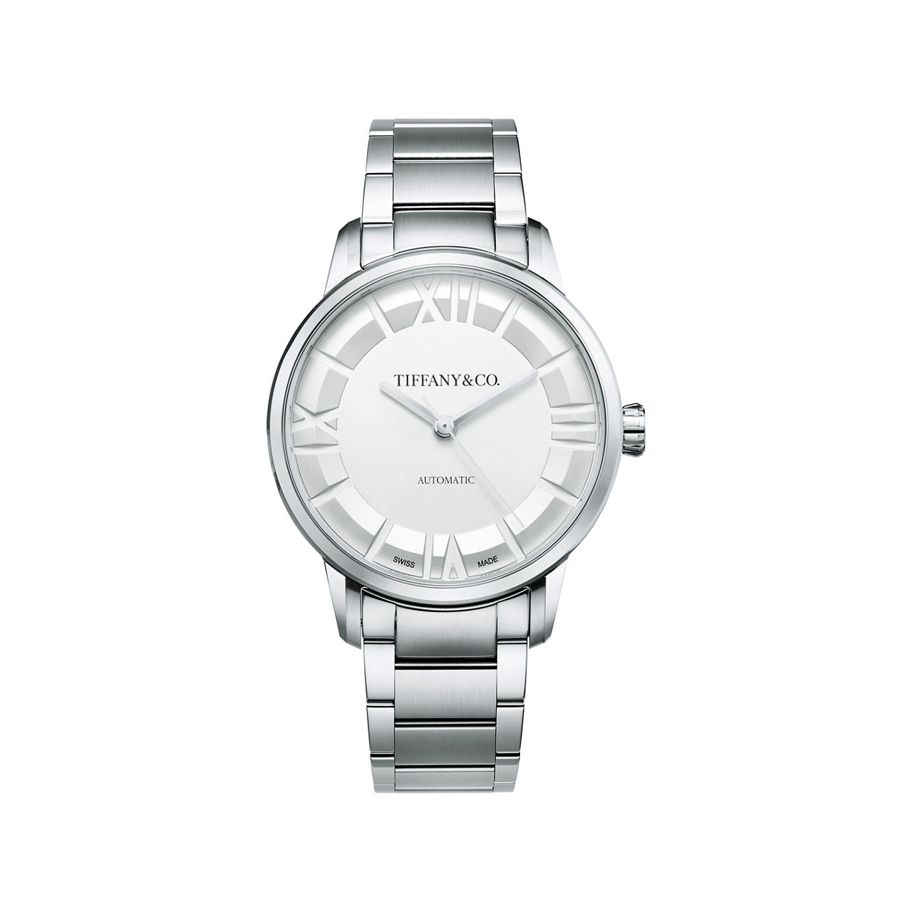 38 mm Automatic Watch in Stainless Steel