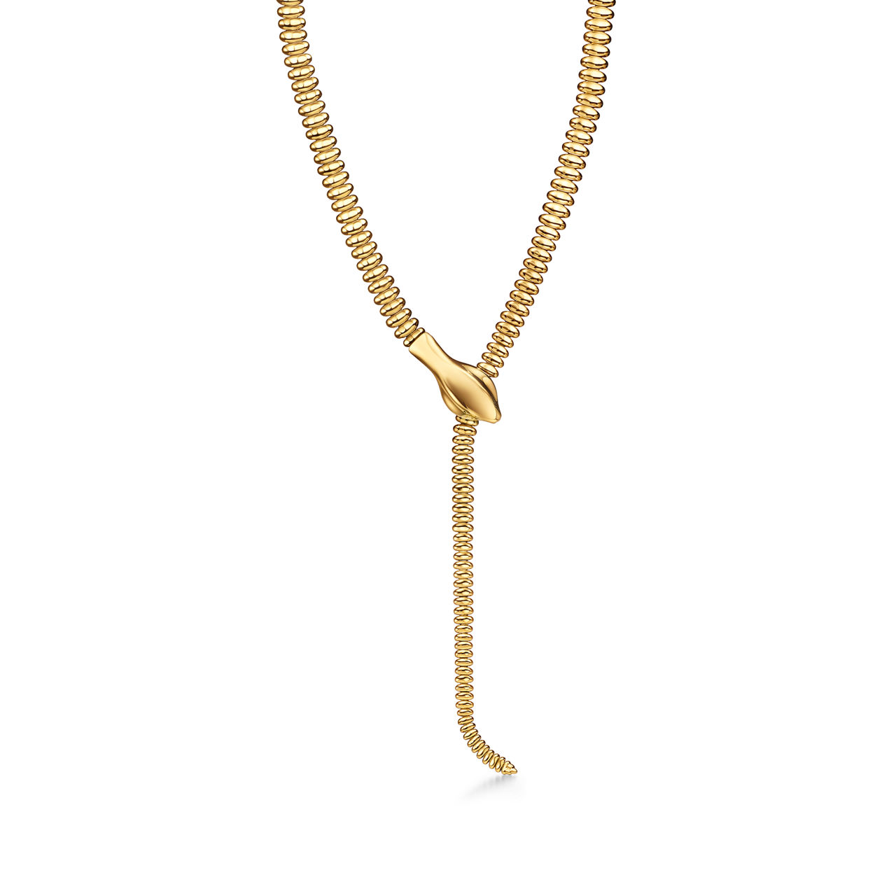 Snake Necklace in Yellow Gold