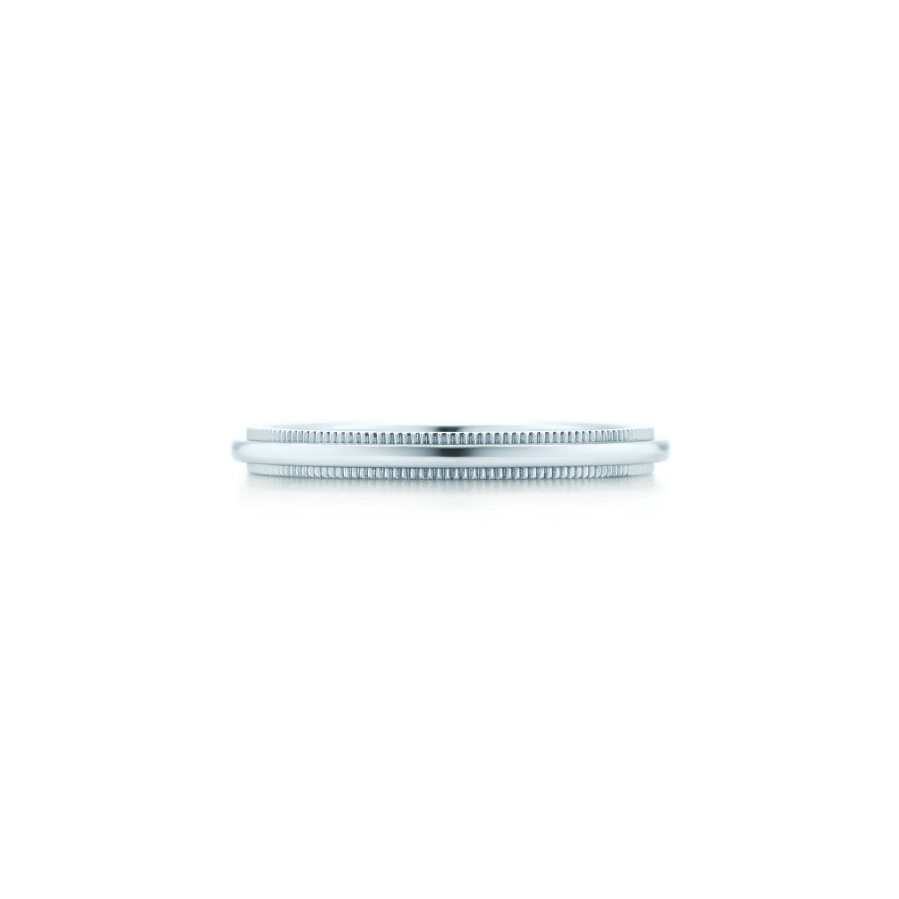 Milgrain Band Ring in Platinum, 2 mm Wide