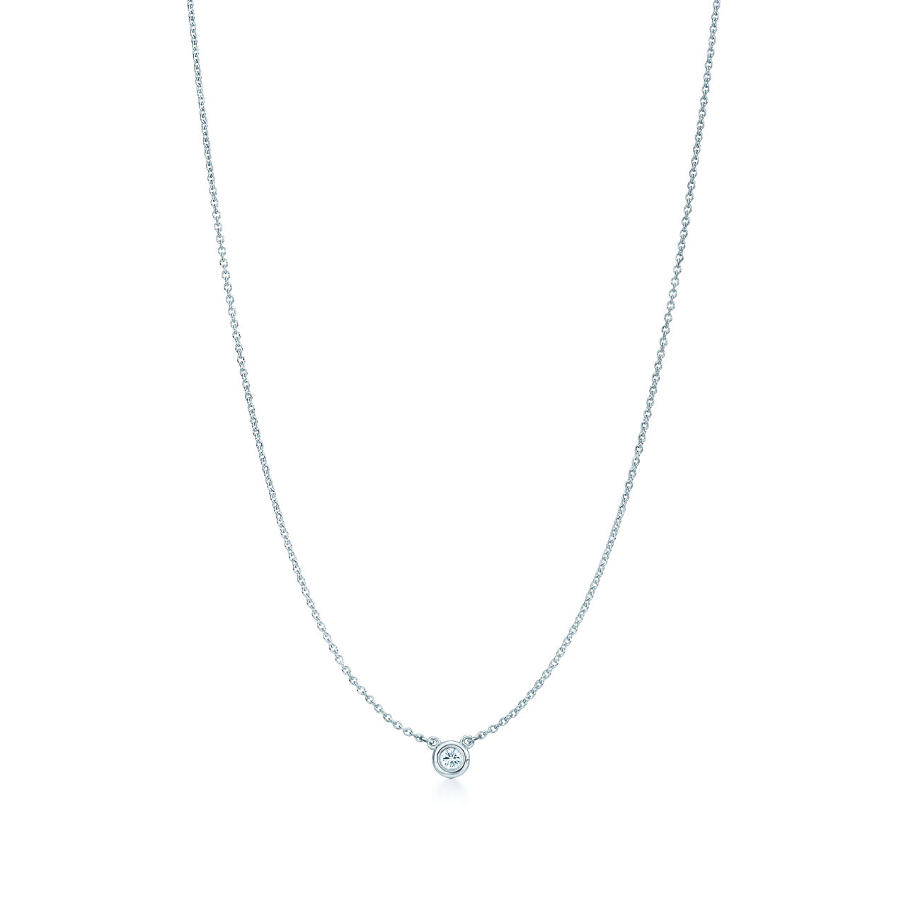Diamonds by the Yard&reg; Single Diamond Pendant in Silver