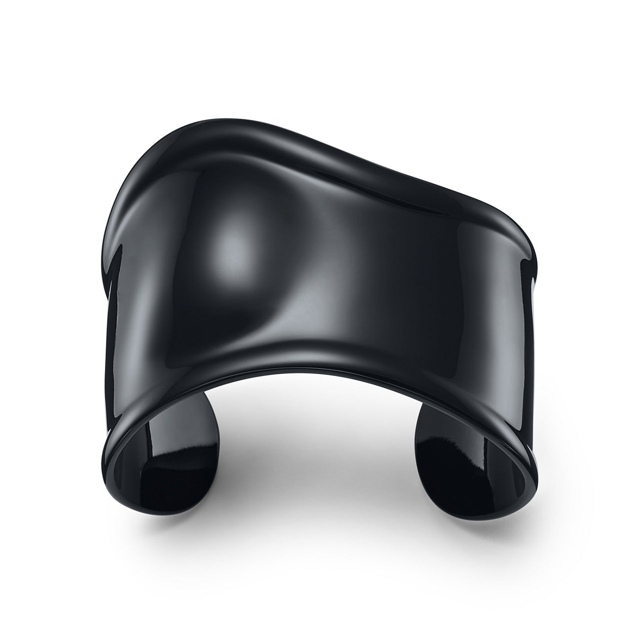 Small Bone Cuff in Black Finish over Copper, 43 mm Wide