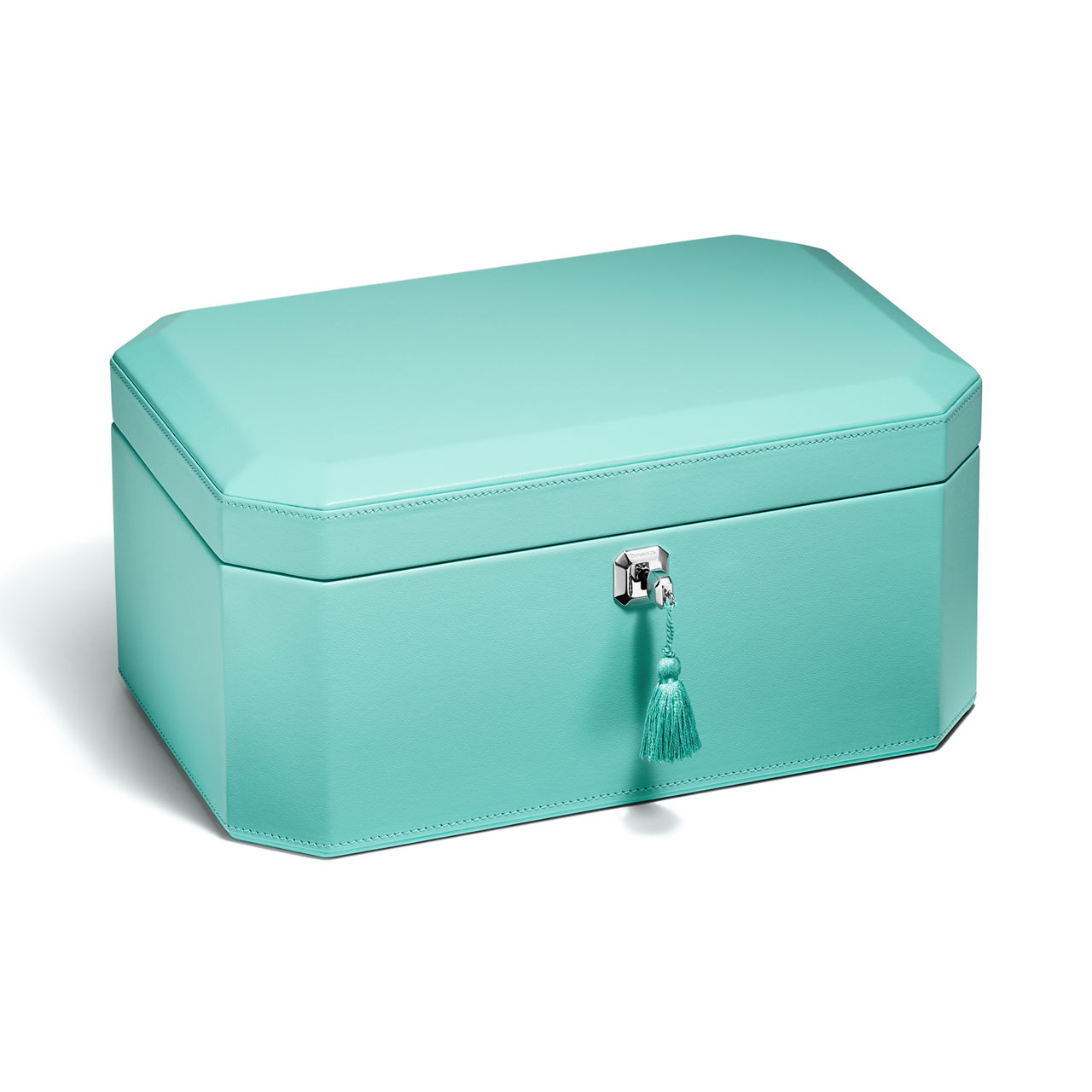 Extra Large Jewellery Box in Anjeya Blue&reg; Leather