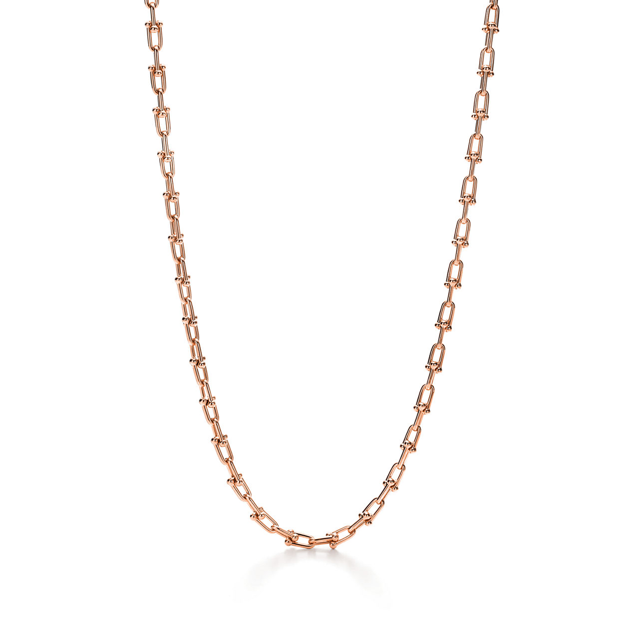 Small Link Necklace in Rose Gold