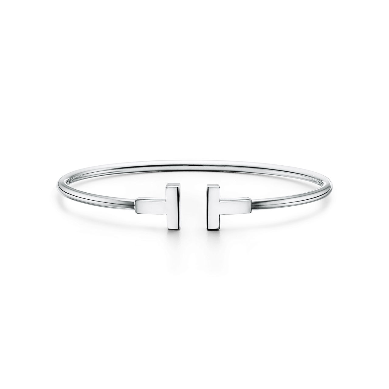 Wire Bracelet in White Gold