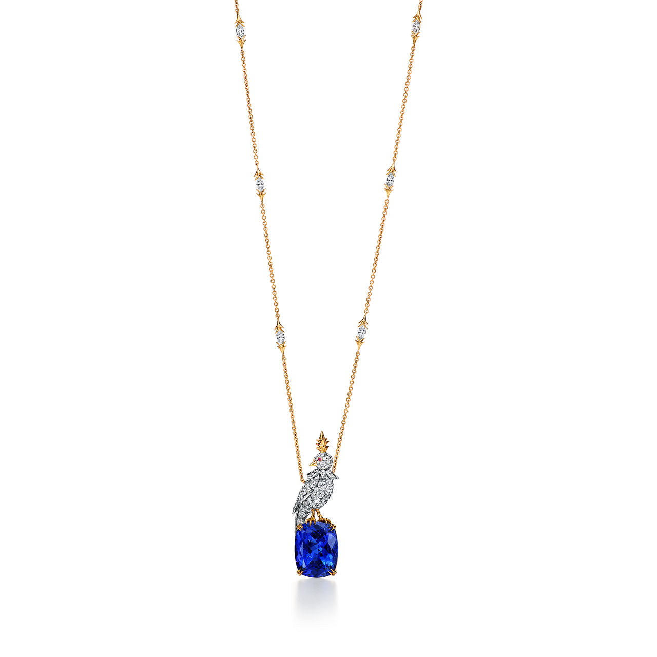  Pendant in Yellow Gold and Platinum