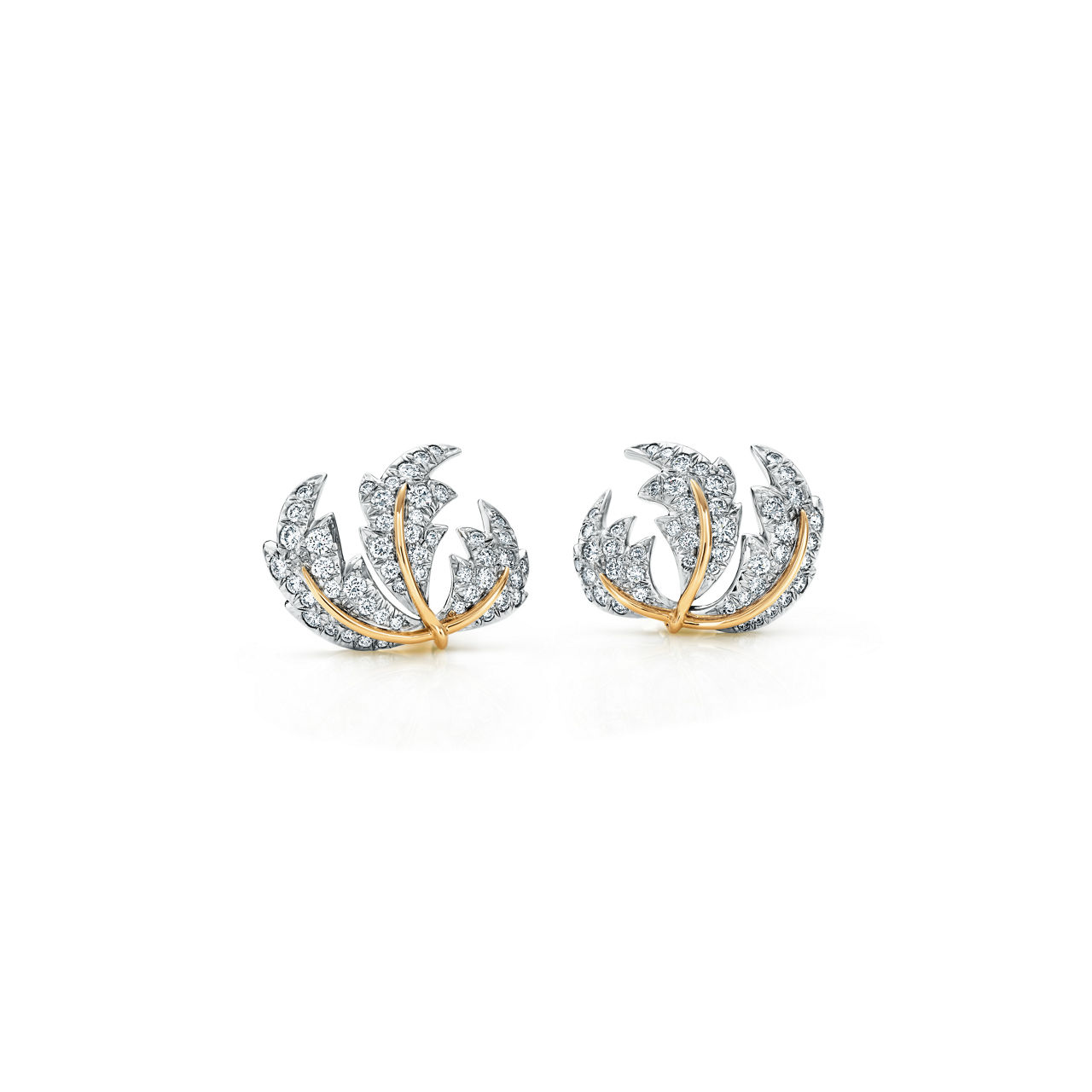 Three Leaves Ear Clips