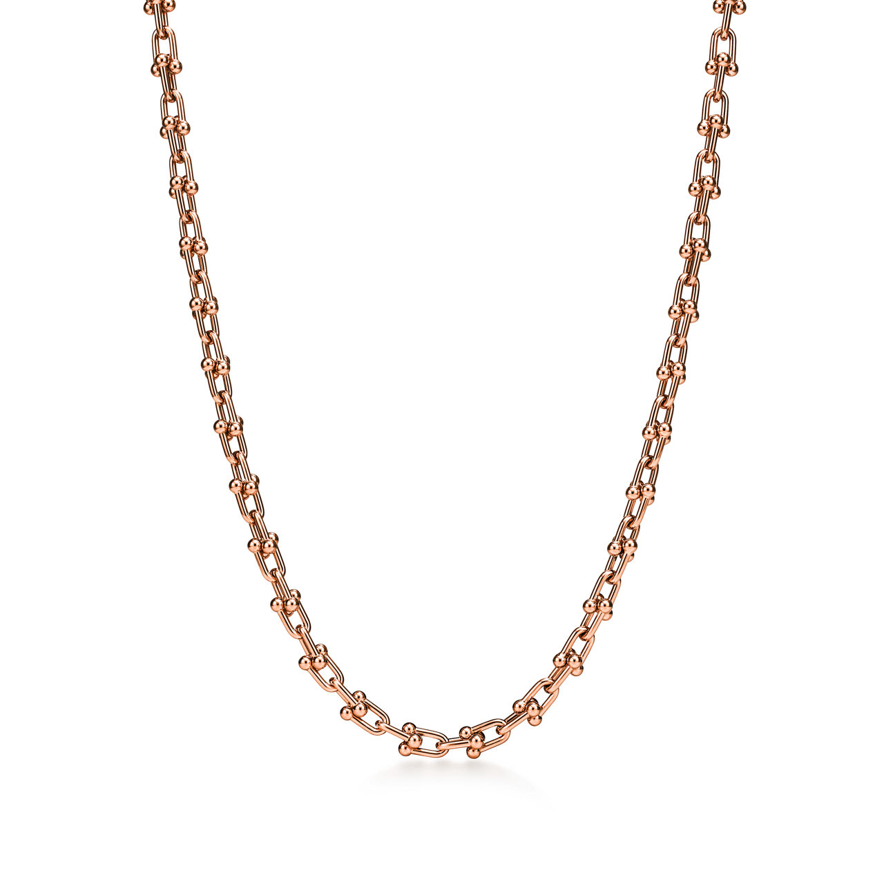 Micro Link Necklace in Rose Gold