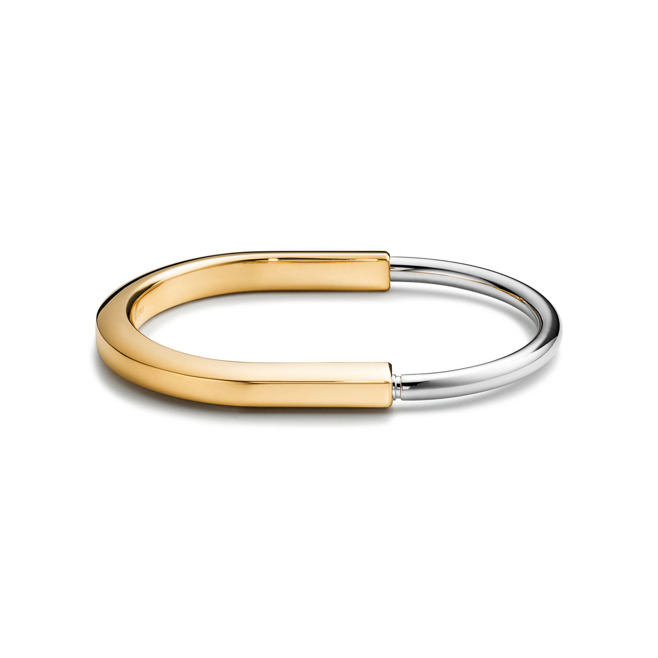 Bangle in Yellow and White Gold