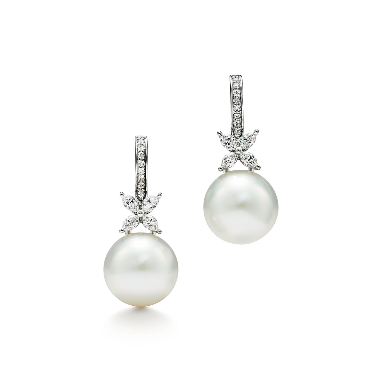 Pearl and Diamond Earrings 