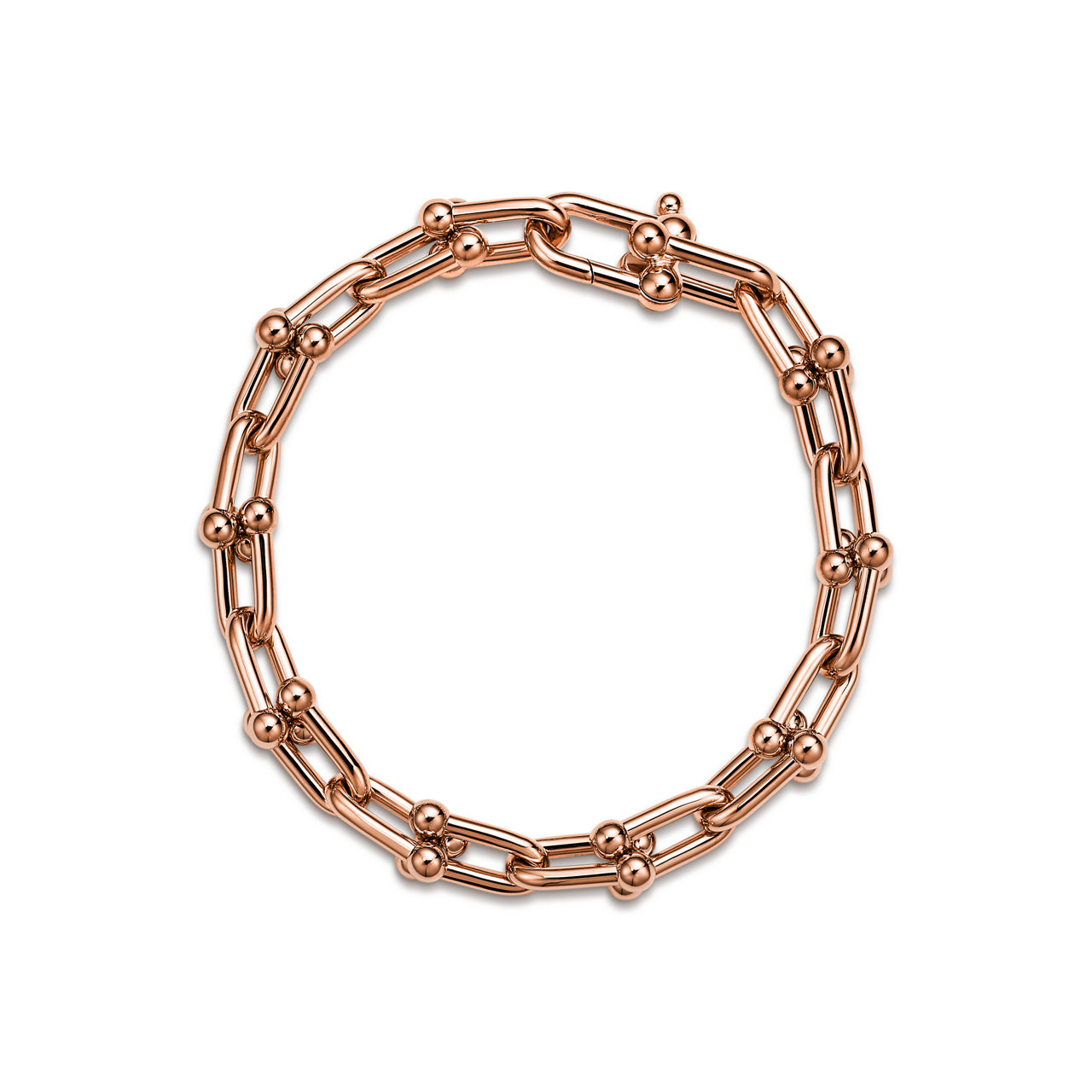 Medium Link Bracelet in Rose Gold