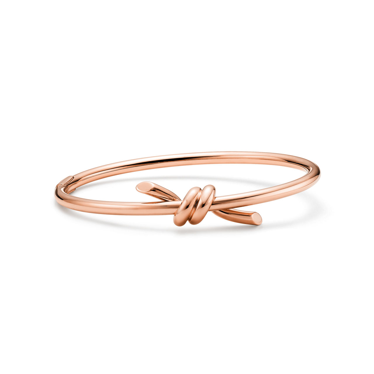 Wire Bangle in Rose Gold