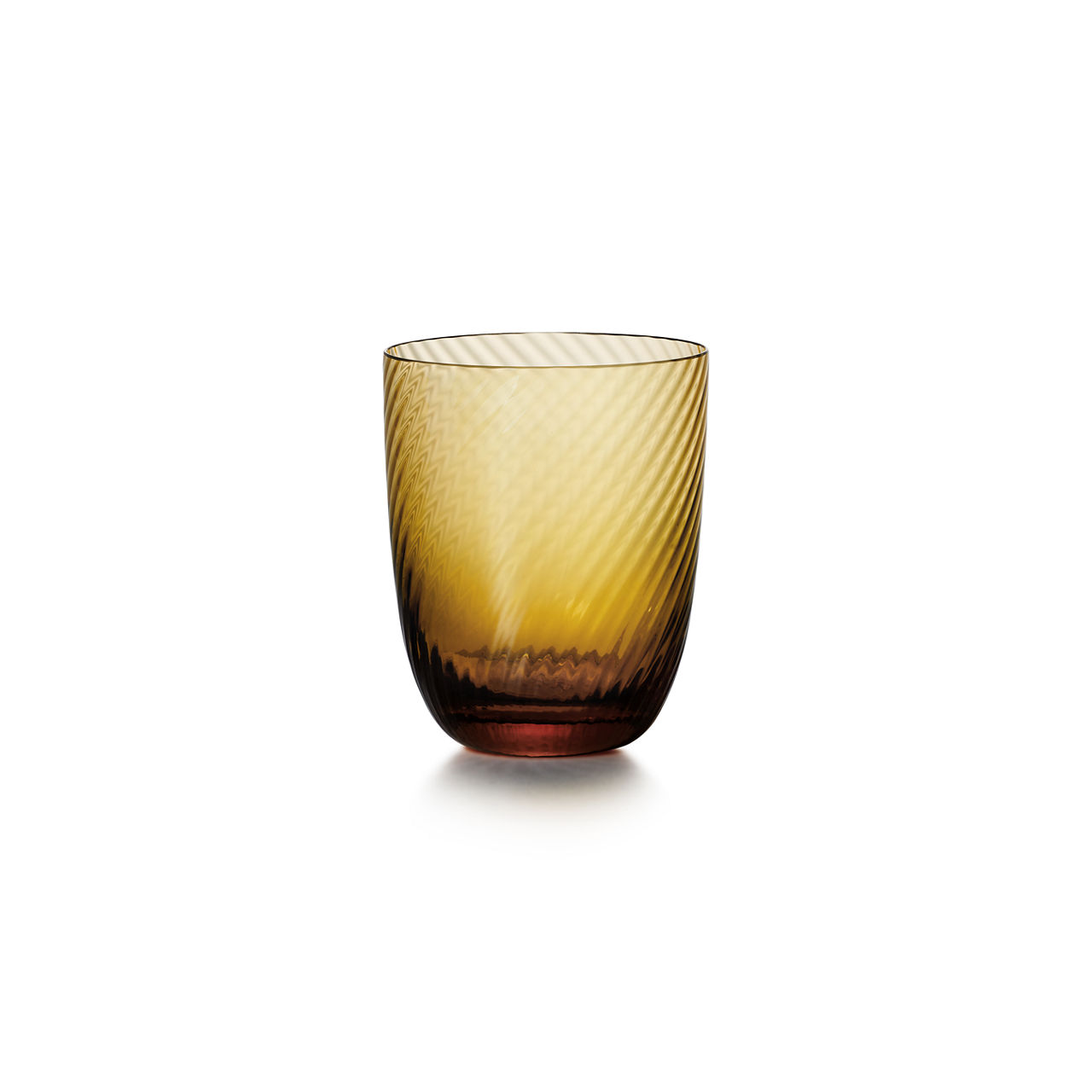 Tumbler in Amber Yellow Glass