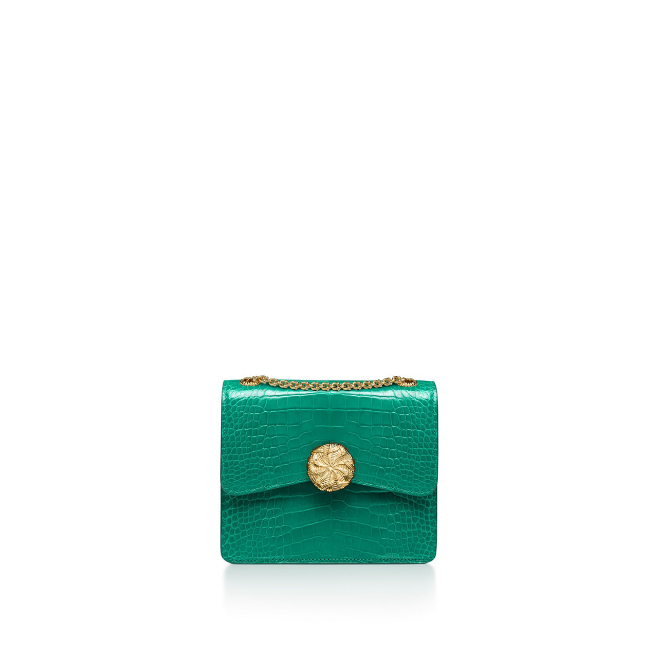 Medium Ribbons Shoulder Bag in Alligator Leather