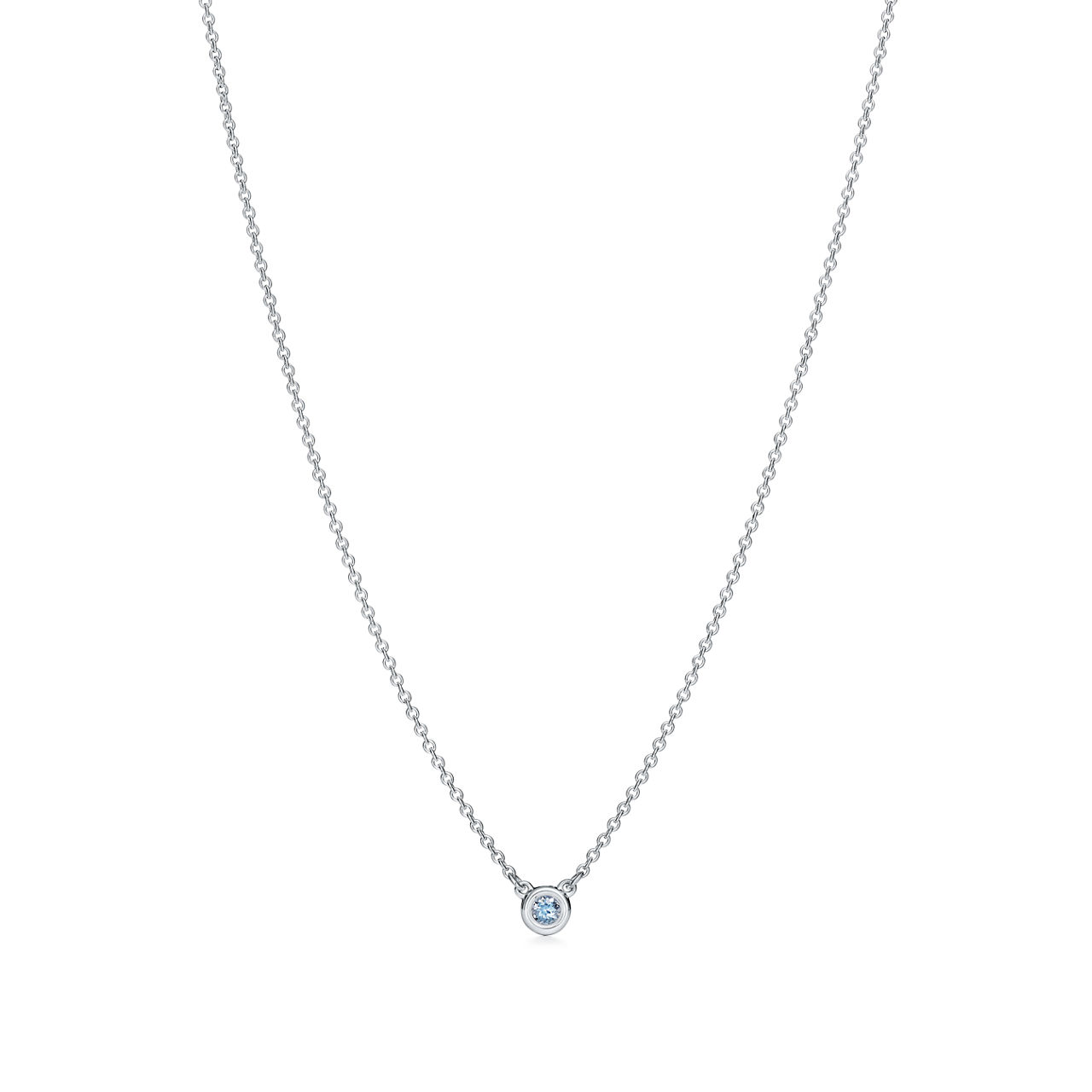 Color by the Yard Aquamarine Pendant in Silver