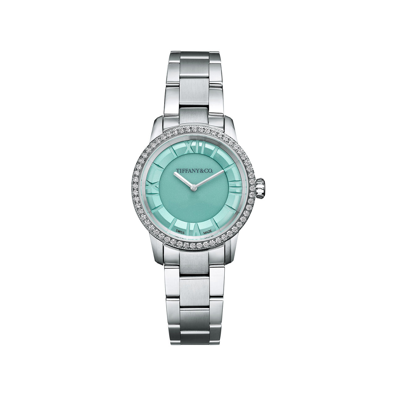 29 mm Watch in Stainless Steel with Diamonds