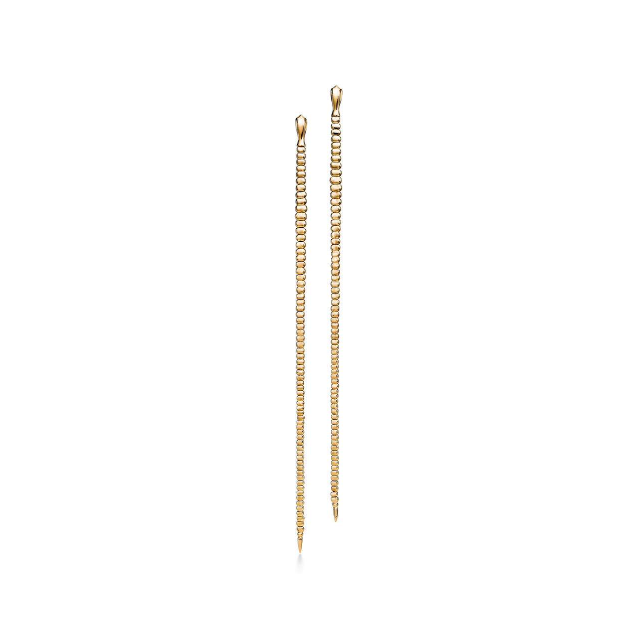 Snake Earrings in Yellow Gold