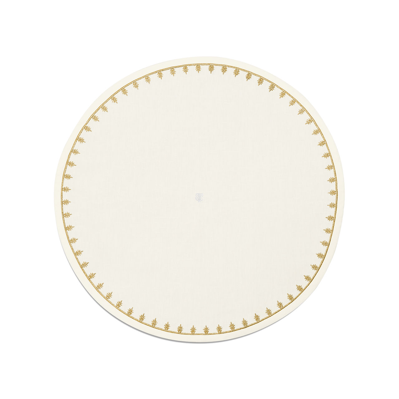 Place Mat in Embroidered White Linen