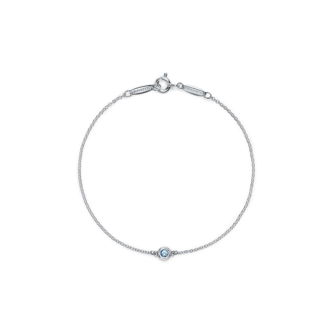 Color by the Yard Aquamarine Bracelet in Silver