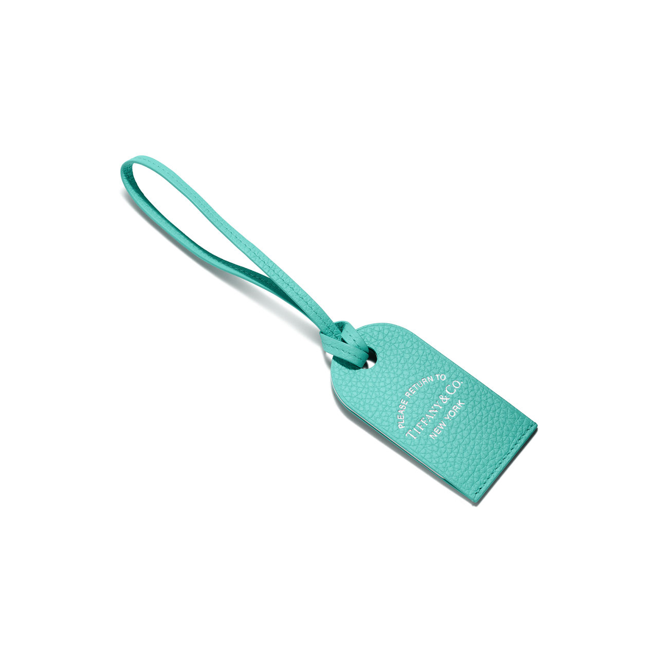 Luggage Tag in Anjeya Blue&reg; Leather