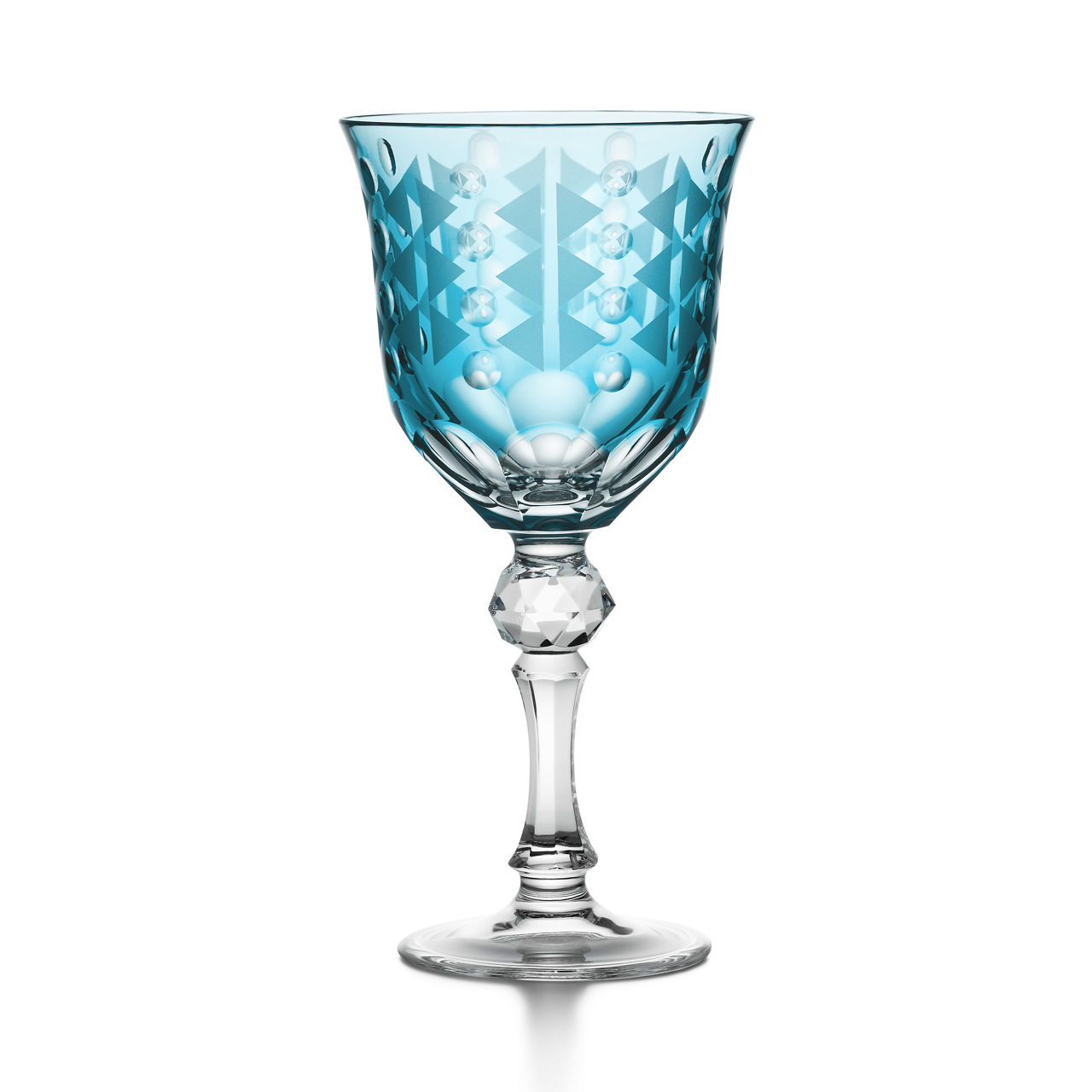 Red Wine Glass in Anjeya Blue&reg; Lead Crystal