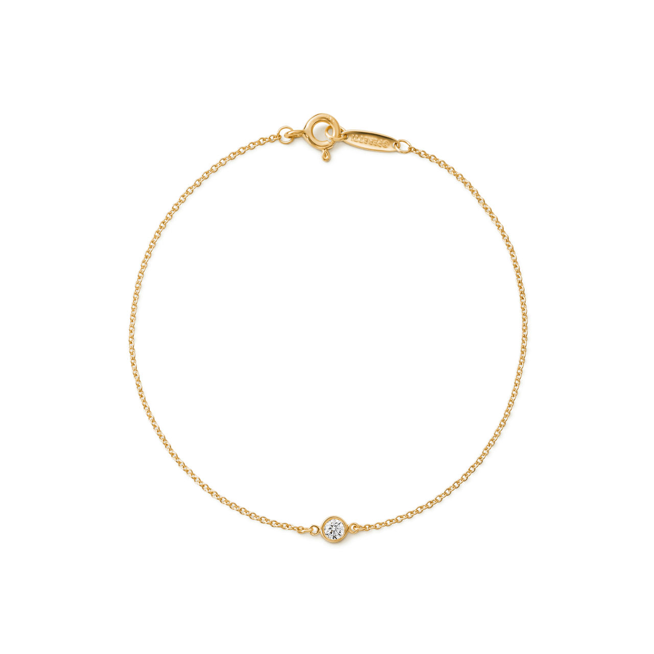 Diamonds by the Yard&reg; Single Diamond Bracelet in Yellow Gold