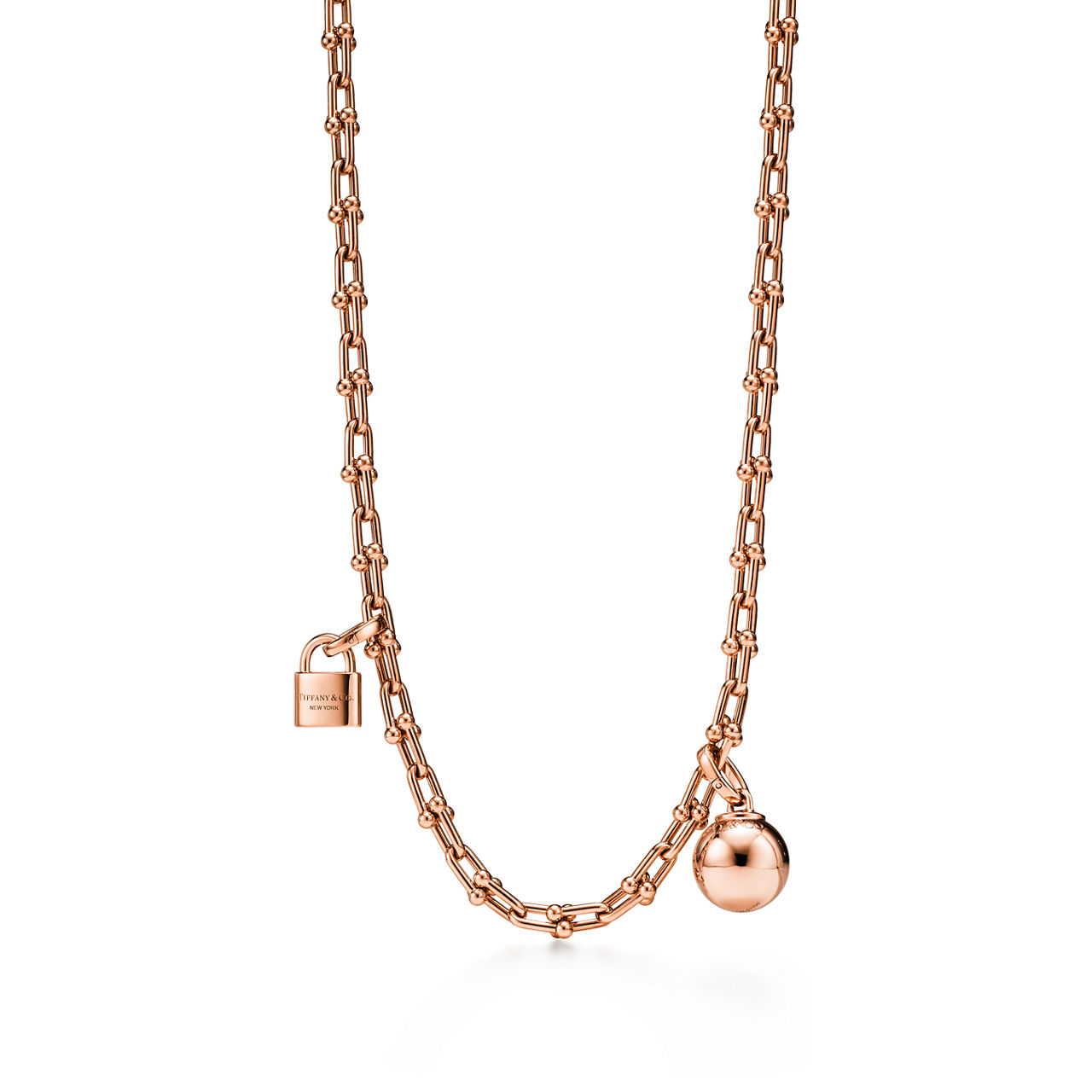 Small Single Wrap Necklace in Rose Gold