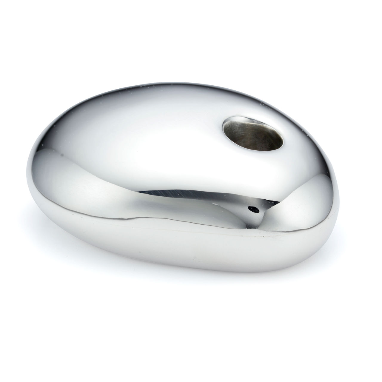  STONE candleholder. Sterling silver. 