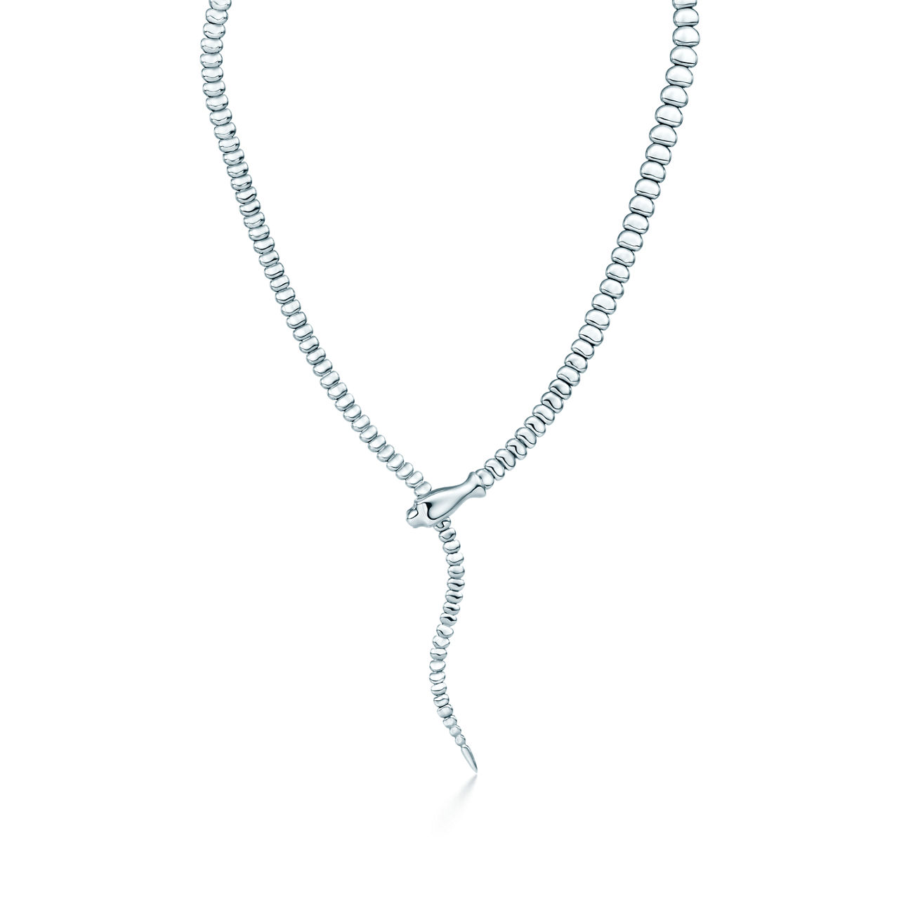 Snake Necklace in Sterling Silver
