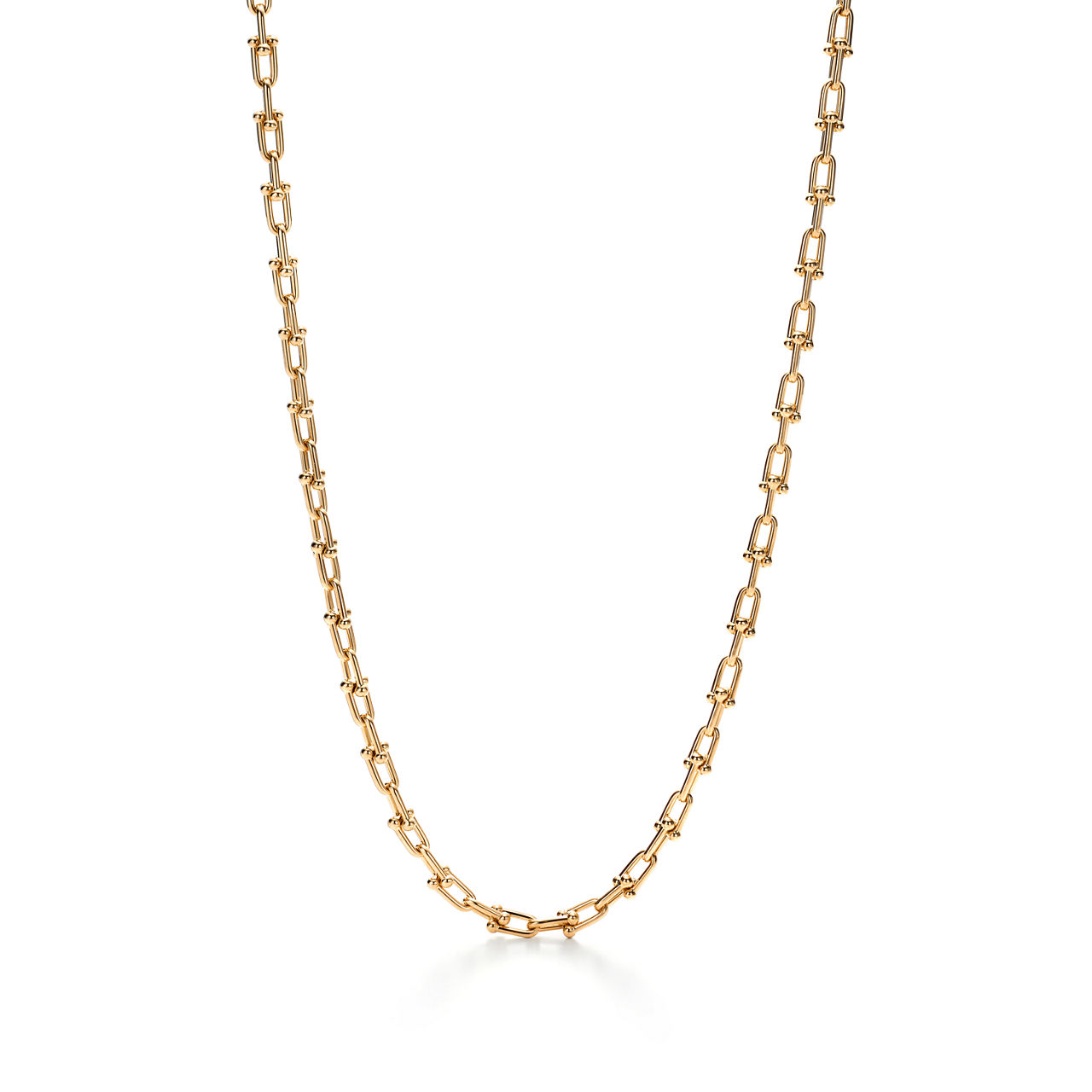 Small Link Necklace in Yellow Gold