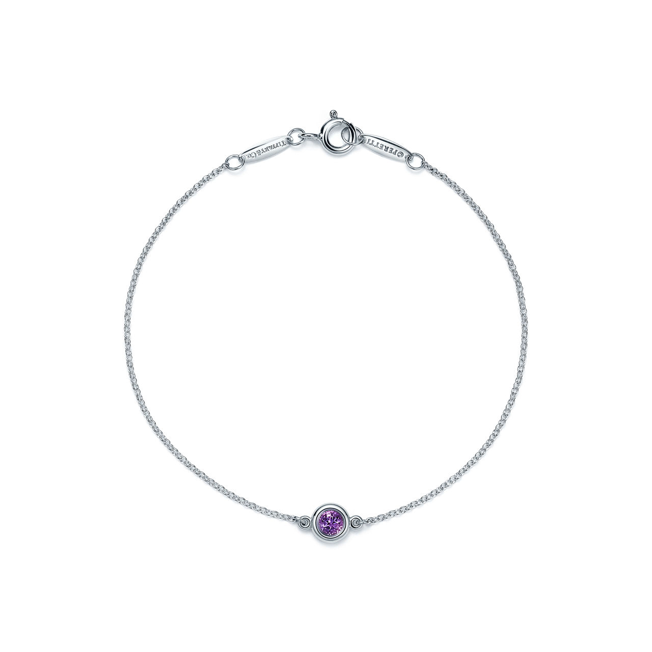 Color by the Yard Amethyst Bracelet in Silver