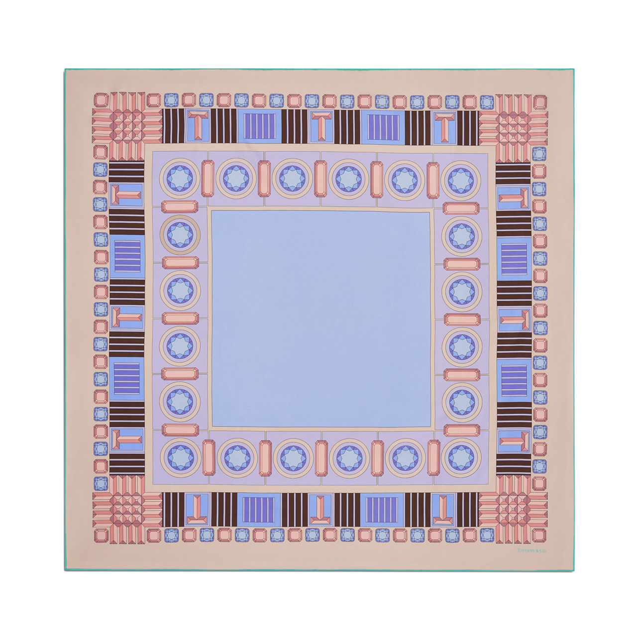 Square Scarf in Lavender Silk