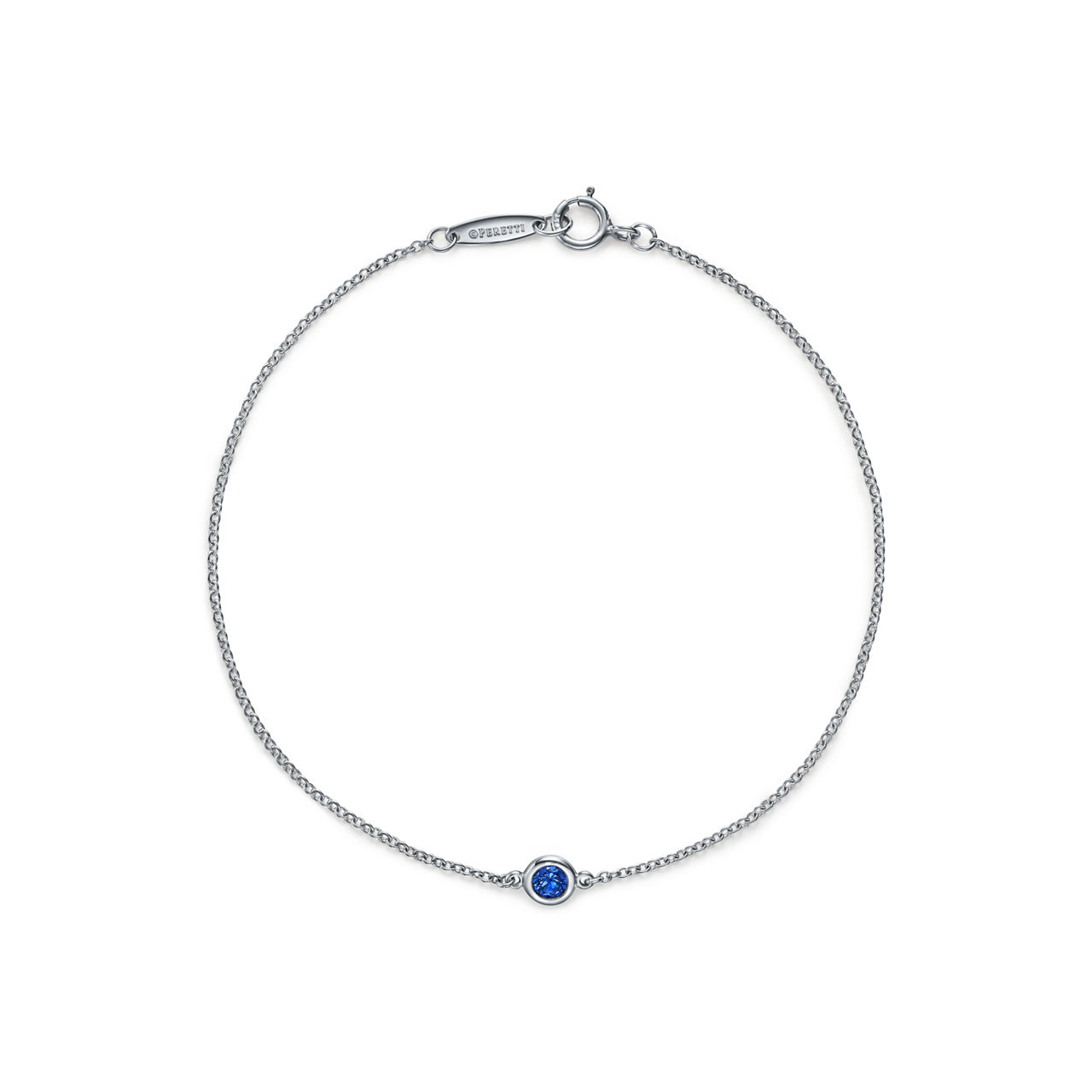 Color by the Yard Sapphire Bracelet in Platinum