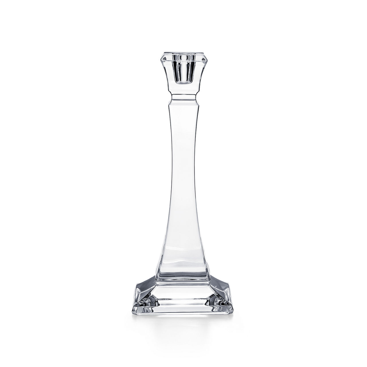 Square Candlestick in Crystal Glass