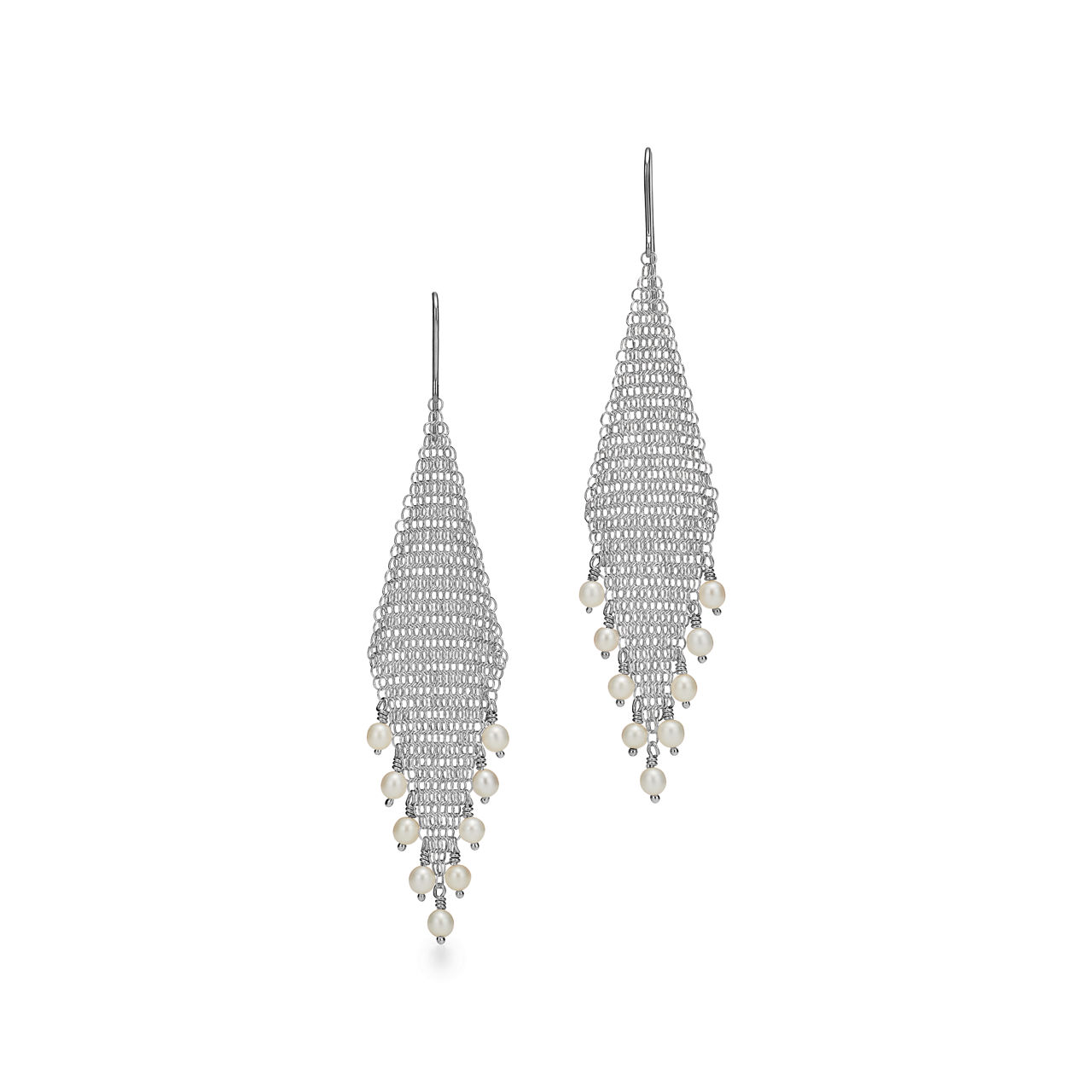 Mesh Fringe Earrings 