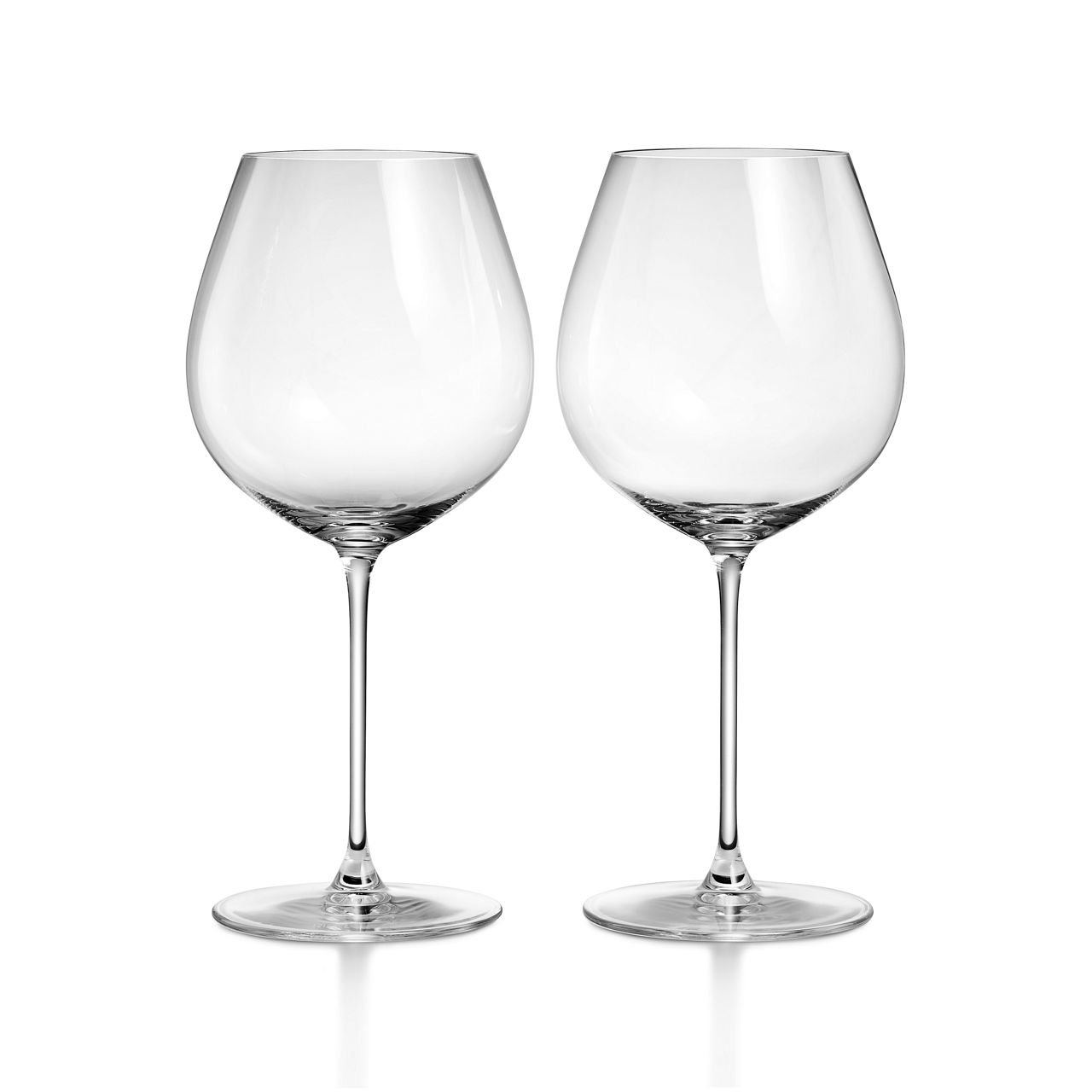 Pinot Noir Glasses in Crystal Glass, Set of Two