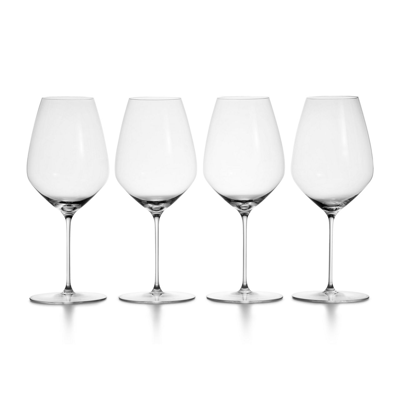 Syrah Wine Glass in Crystal Glass, Set of Four